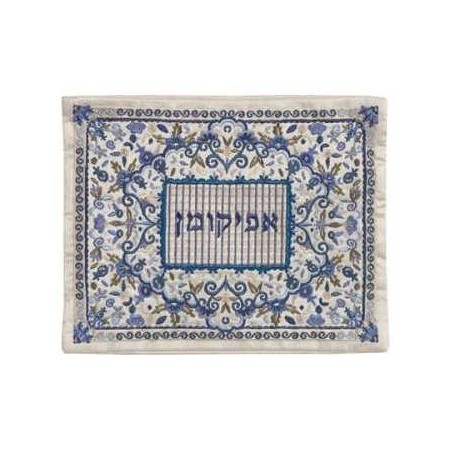 Blue Oriental Afikoman Bag | Passover | Judaica
