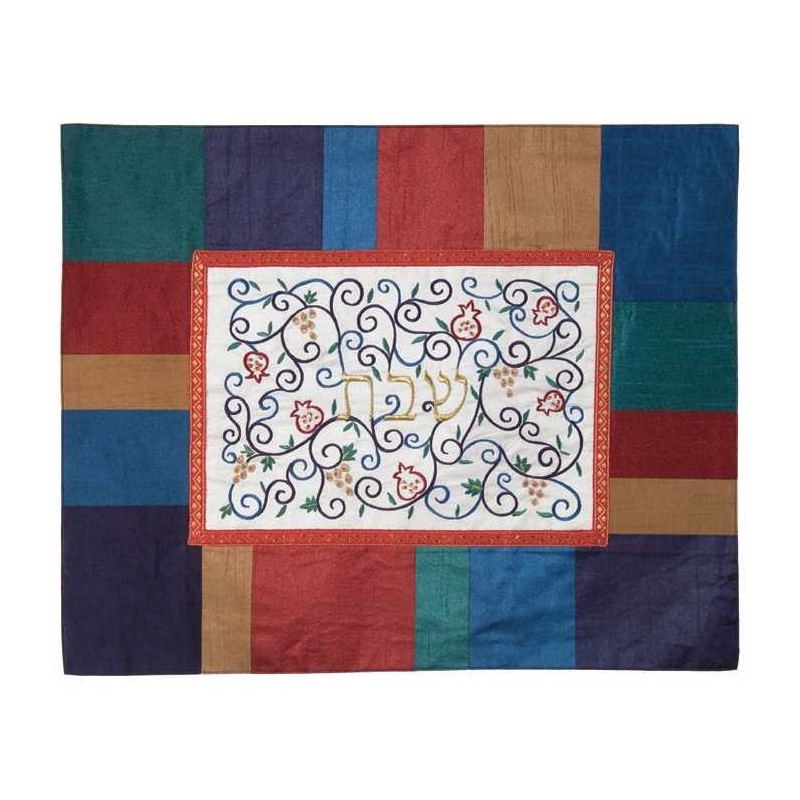 Colorblock Filigree Challah Cover | Challah Covers | Judaica