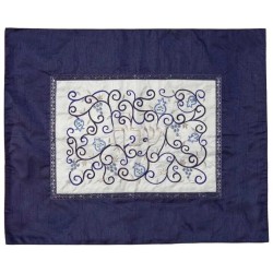 Indigo Filigree Challah Cover | Challah Covers | Judaica