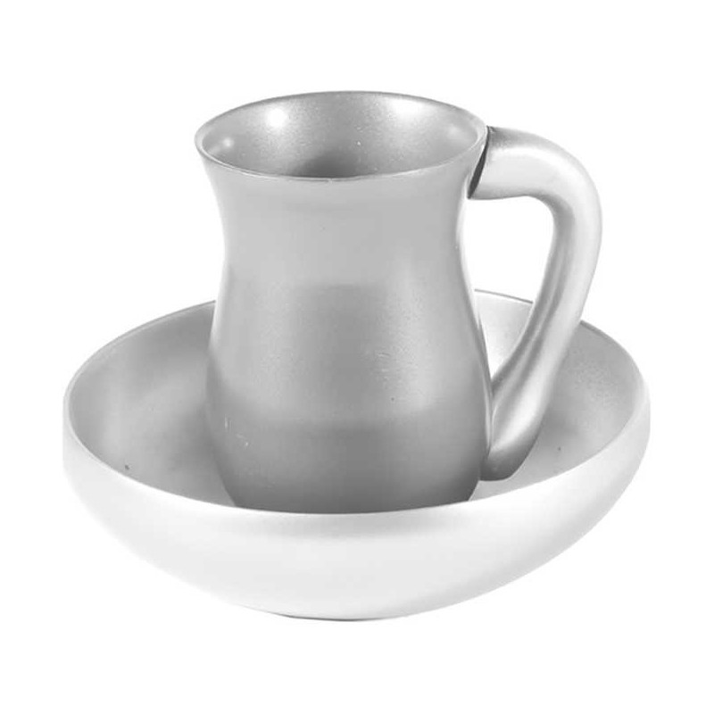 Silver Anodized Aluminum Mayim Achronim | Mayim Achronim Sets | Judaic