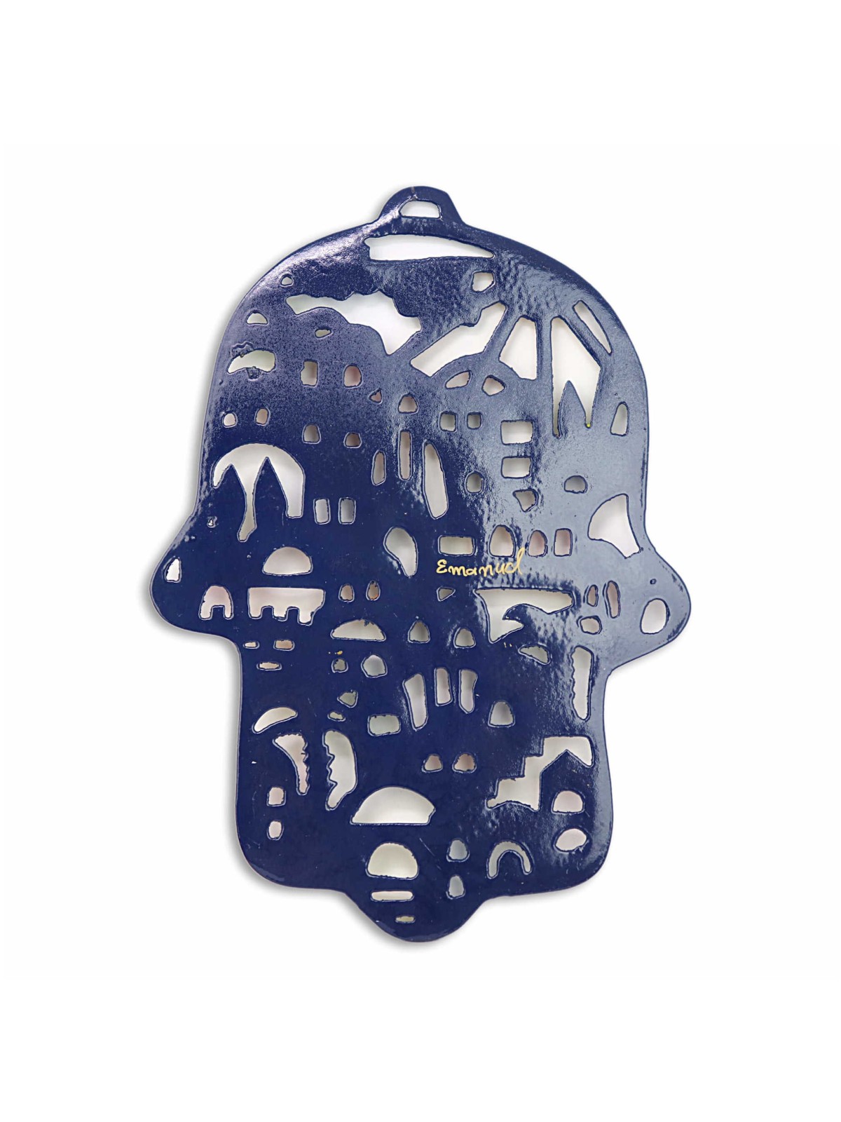 Jerusalem in the Sun Hamsa Plaque | All Judaica | Judaica