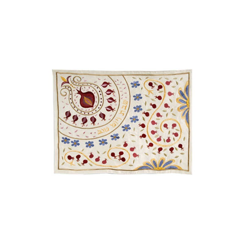 Pomegranate Swirls Challah Cover | Challah Covers | Judaica