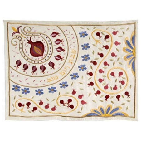 Pomegranate Swirls Challah Cover | Challah Covers | Judaica