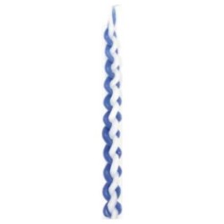 Blue and White Havdalah Candle | Havdalah Candles | Judaica