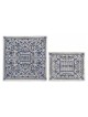 Blue Oriental Matzah Cover and Afikoman Bag Set | Passover | Judaica