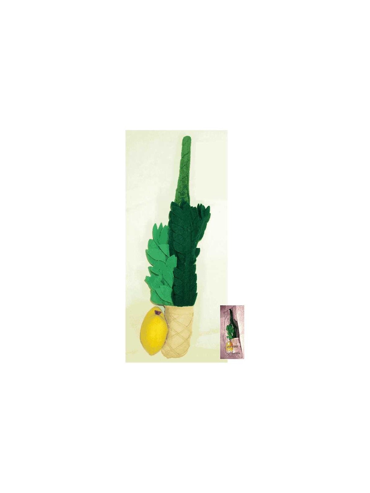 Ensemble de jeu en peluche Loulav et Etrog | Souccot | Judaïca