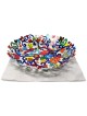 Hearts Laser Cut Hand Painted Bowl | Home Goods | Judaica