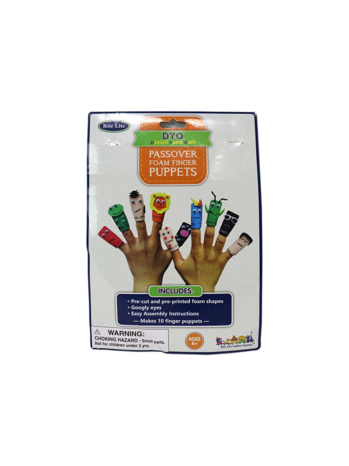 Ten Plagues Foam Finger Puppet Kit | Passover | Judaica