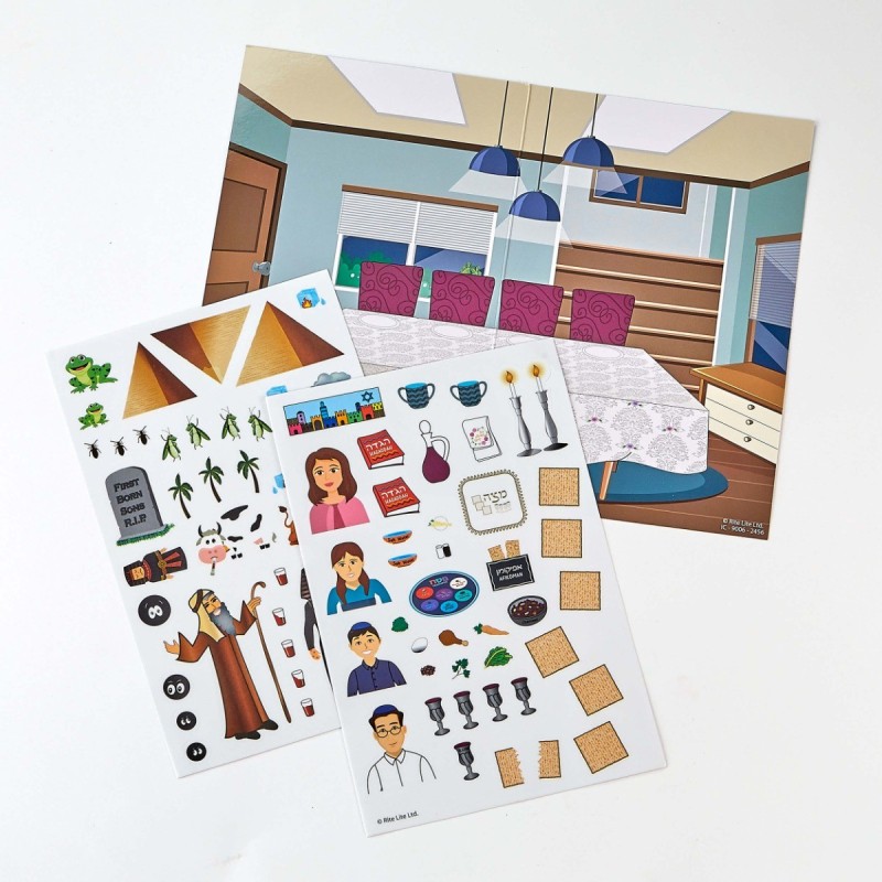 Passover Sticker Scenes - with Reusable Stickers | Passover | Judaica
