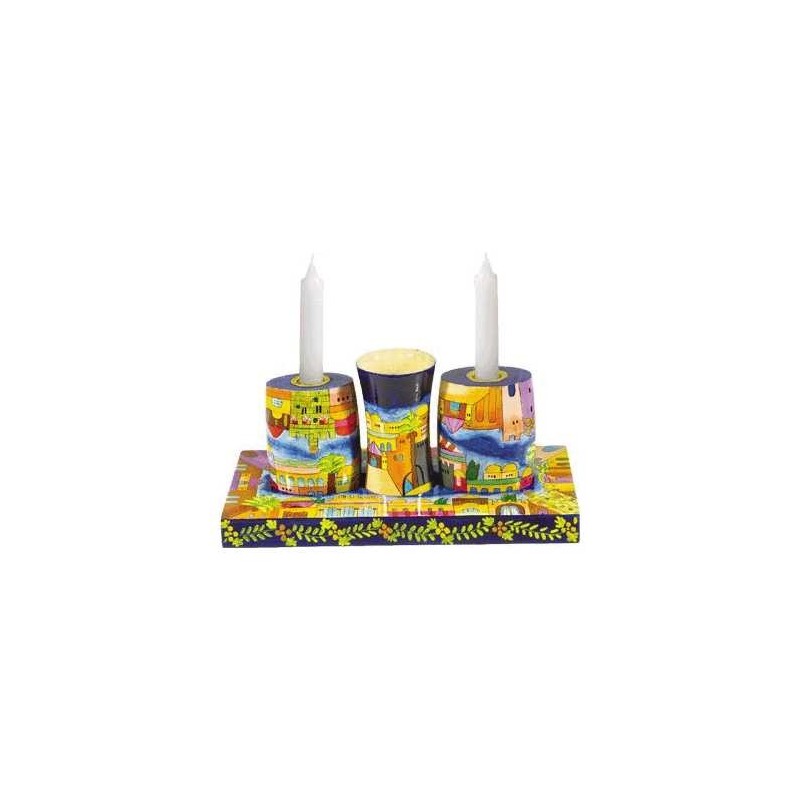 Jerusalem Shabbat and Havdalah Set | Havdalah Sets & Spice Boxes | Jud