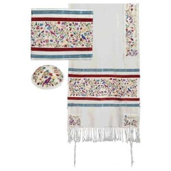 Multi-Color Silk Matriarchs Silk Tallit Set By Yai | Tallit/Tallis | J