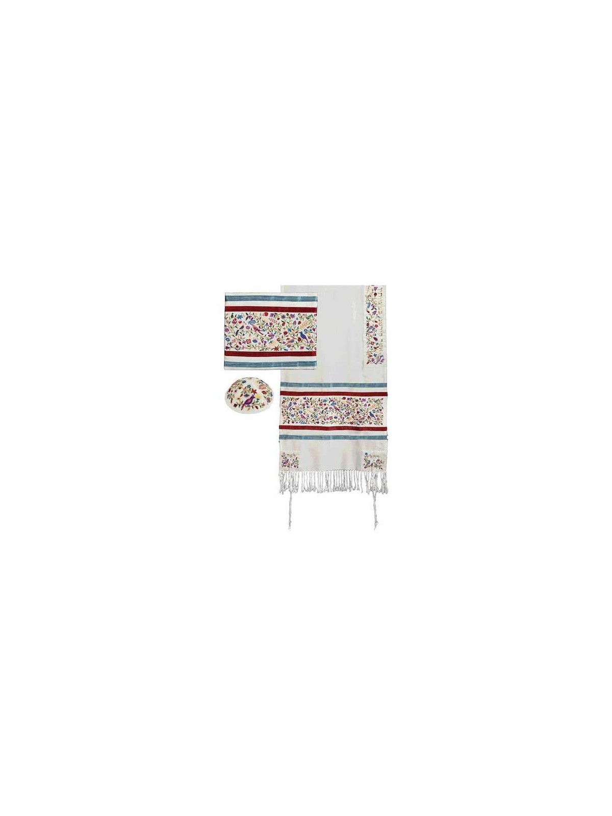 Multi-Color Silk Matriarchs Silk Tallit Set By Yai | Tallit/Tallis | J