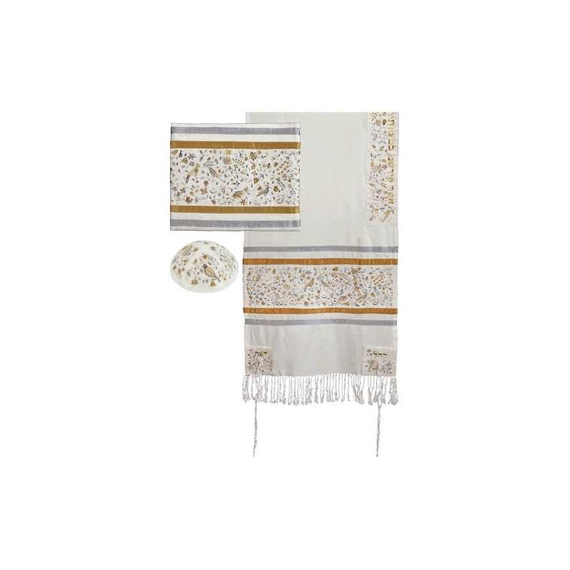 Multi-Color Silk Matriarchs Silk Tallit Set By Yai | Tallit/Tallis | J