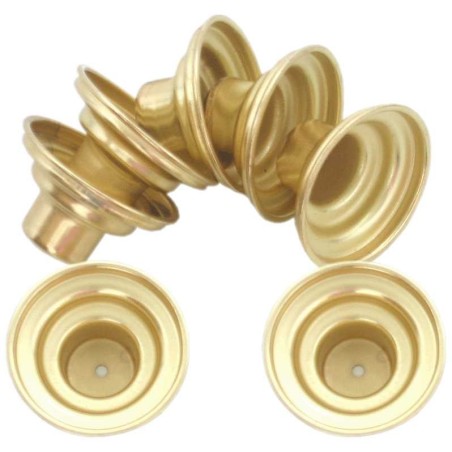 Bobeche Brass Drip Cups - Set of 2 | Candle Holders | Judaica