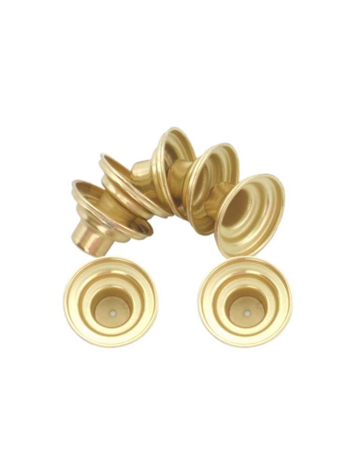 Bobeche Brass Drip Cups - Set of 2 | Candle Holders | Judaica