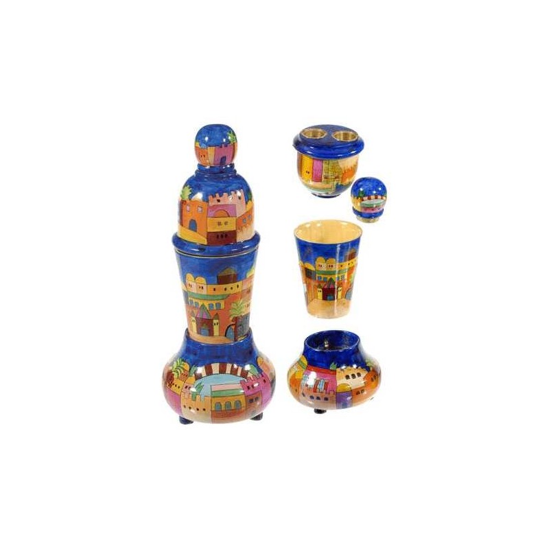 Ensemble Shabbat et Havdalah de voyage à Jérusalem | Ensembles de Havdalah et boîtes à épices
