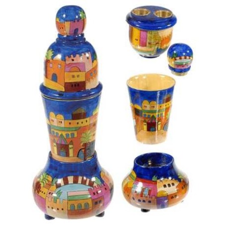 Ensemble Shabbat et Havdalah de voyage à Jérusalem | Ensembles de Havdalah et boîtes à épices