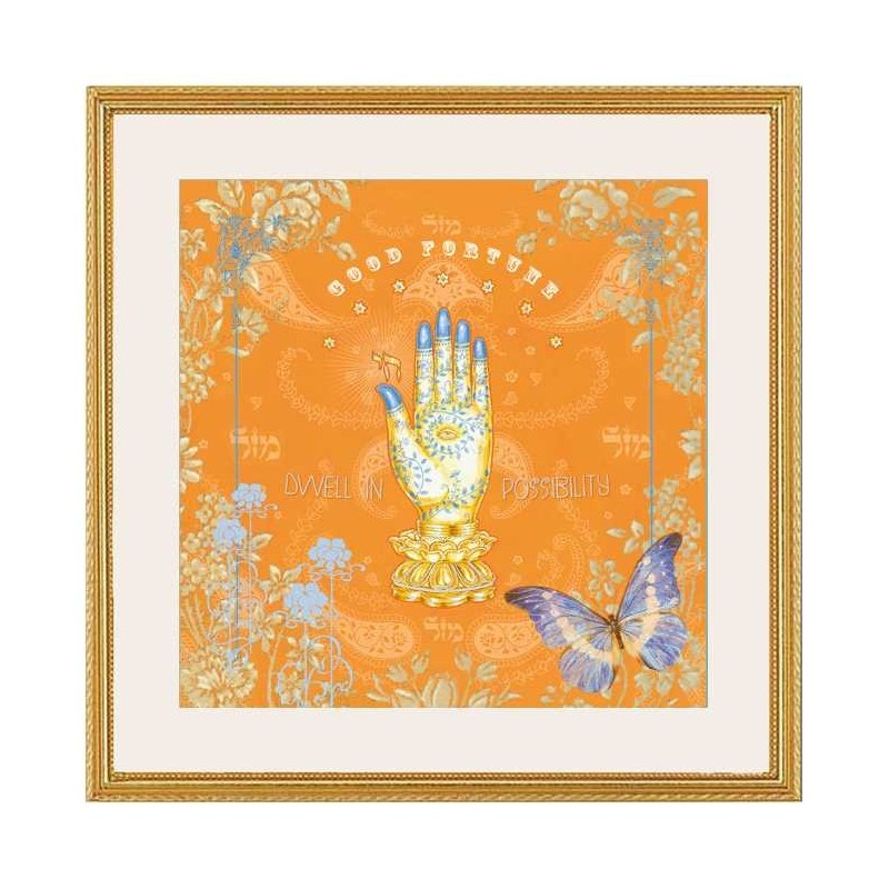 Impression d’art encadrée Hamsa | Art | Judaïca
