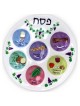 Plastic Disposable Multi-Color Seder Plate | Passover | Judaica