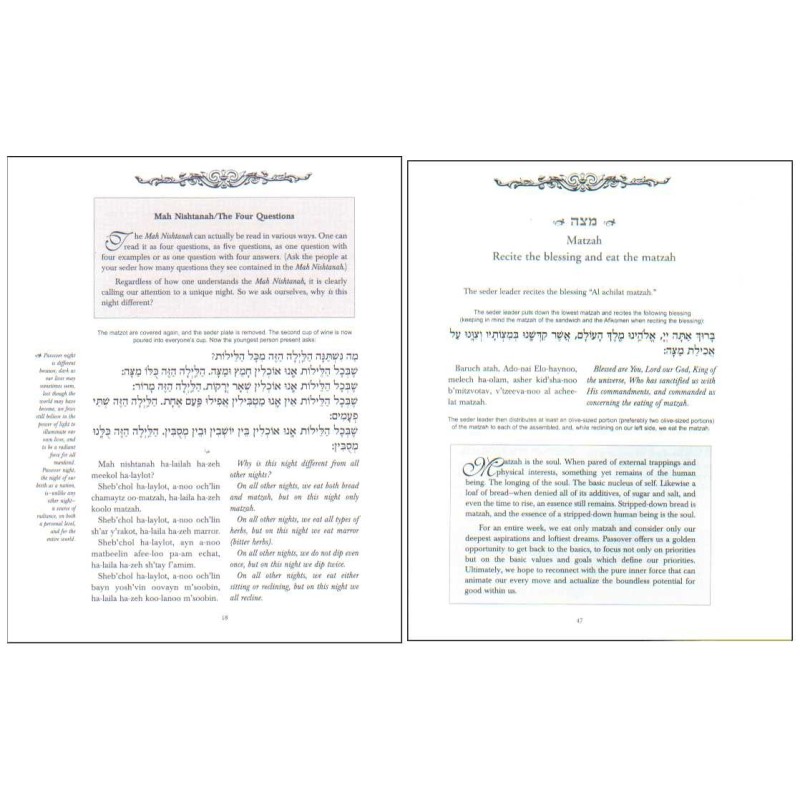 The Haggadah: Transliterated & Translated | Passover | Judaica