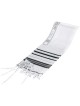 Traditional Black & Silver Stripes Wool Tallit | Tallit/Tallis | Judai