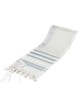 Tashbetz Traditional Gray & Silver Stripes Wool Ta | Tallit/Tallis | J