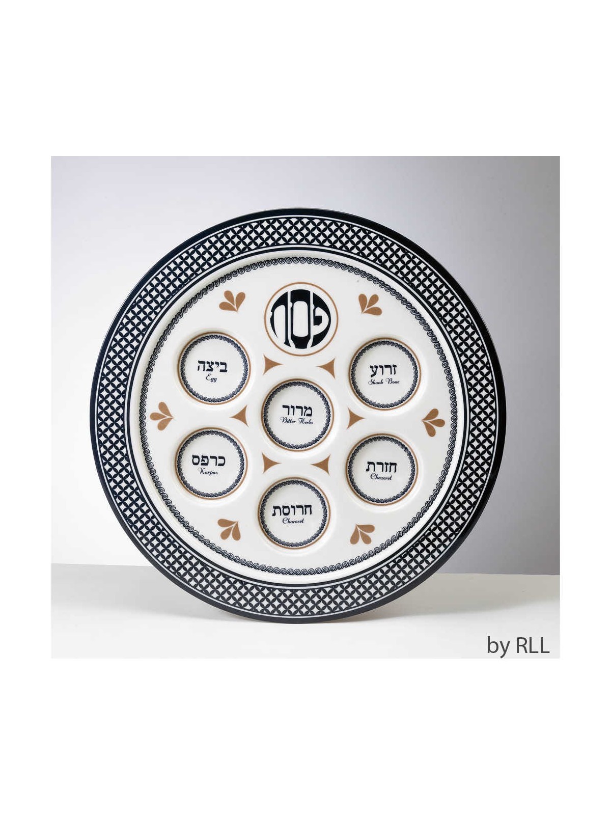 White Melamine Seder Plate | Passover | Judaica