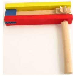 Colorful Wood Gragger | Purim | Judaica