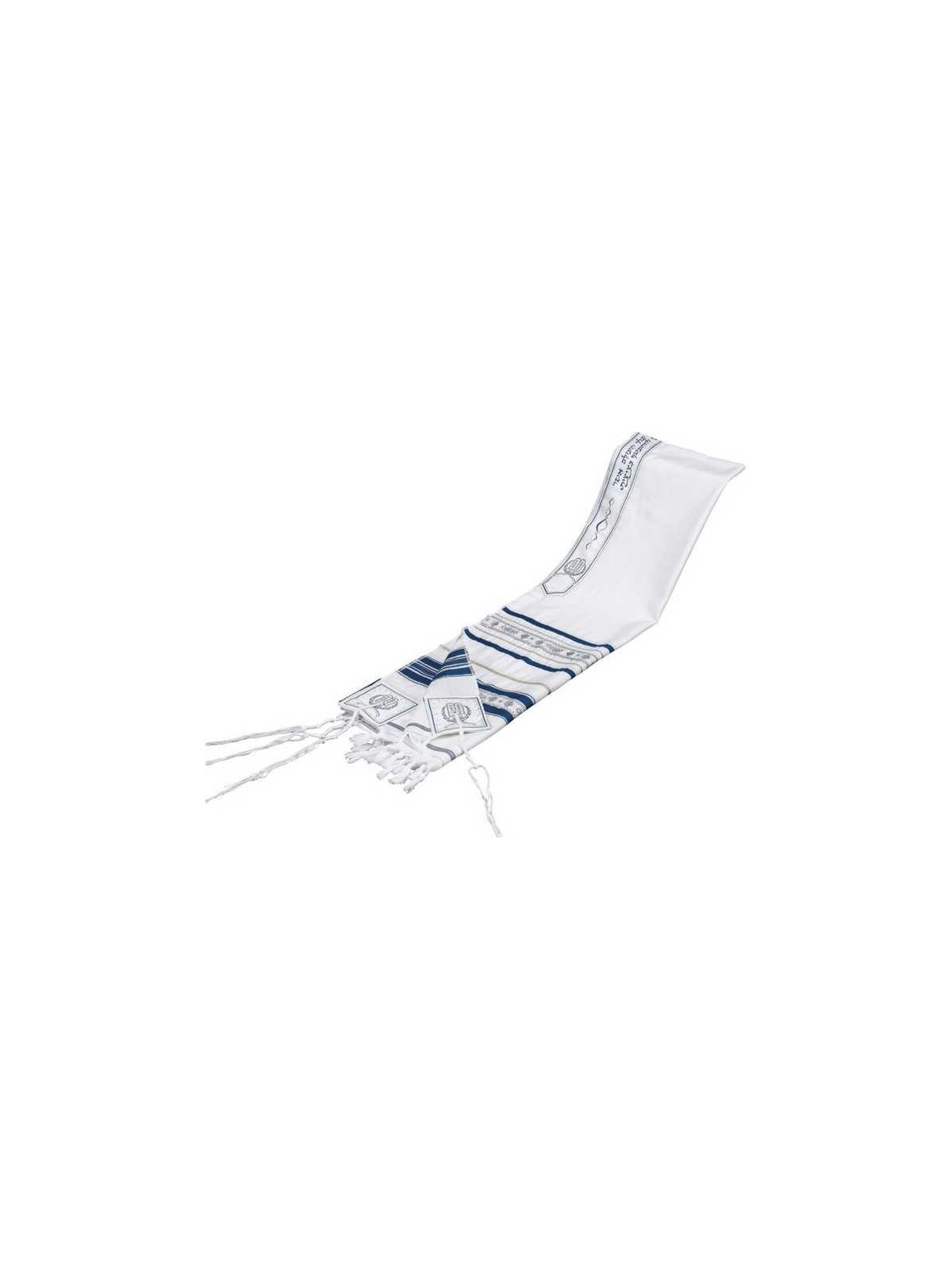 Gold and Blue Ribbon Luchot Tallit | Tallit/Tallis | Judaica