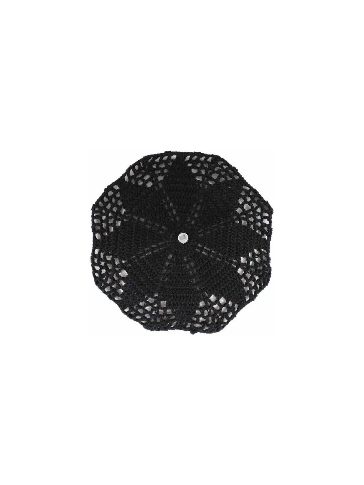 Ladies Crocheted Head Covers - Black | Kippahs | Judaica