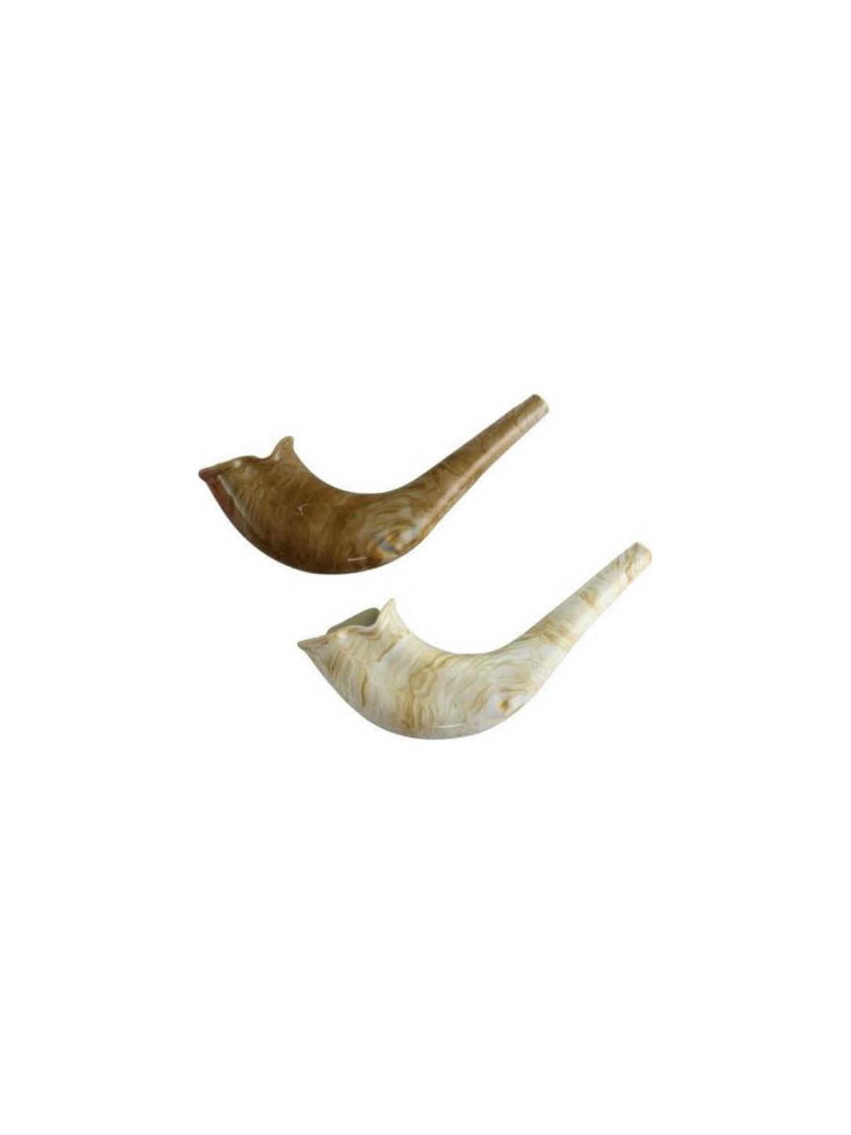 Shofar jouet rond marbré | Roch Hachana | Judaïca