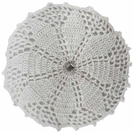 Couvre-chefs au crochet pour dames - Blanc | Kippas | Judaïca