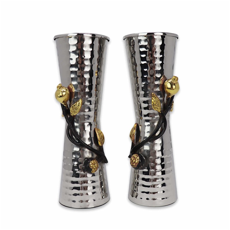 Pomegranate Candlesticks | Candle Holders | Judaica