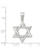 Pendentif étoile de David poli en argent sterling | Bijoux | Judaïca