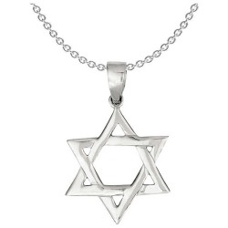 Sterling Silver Polished Star Of David Pendant | Jewelry | Judaica