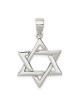 Pendentif étoile de David poli en argent sterling | Bijoux | Judaïca