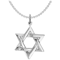 Pendentif étoile de David frappé en argent sterling | Bijoux | Judaïca