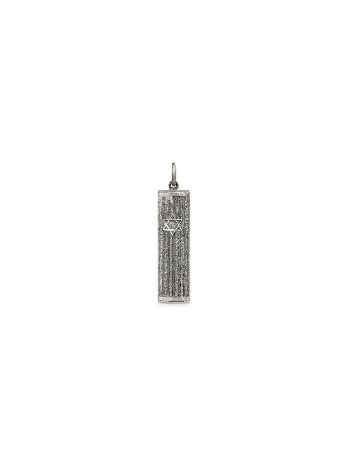 Pendentif Mezouza antique en argent sterling | Bijoux | Judaïca