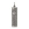 Sterling Silver Antiqued Mezuzah Pendant | Jewelry | Judaica