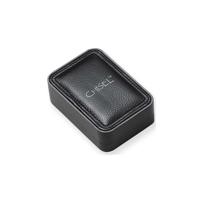 Pendentif Mezouza en acier inoxydable bicolore | Bijoux | Judaïca