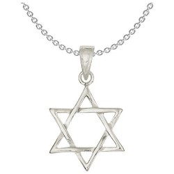 Sterling Silver High Polish Star of David Pendant | Jewelry | Judaica