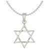 Sterling Silver High Polish Star of David Pendant | Jewelry | Judaica