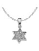 Sterling Silver CZ Burst Star of David Pendant | Jewelry | Judaica