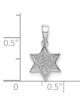 Pendentif étoile de David en argent sterling avec zircone cubique | Bijoux | Judaïca