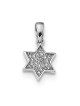 Pendentif étoile de David en argent sterling avec zircone cubique | Bijoux | Judaïca