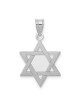 Étoile de David à dos solide en or blanc 14 carats | Bijoux | Judaïca