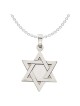 14k White Gold Solid-Back Star of David | Jewelry | Judaica