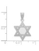 14k White Gold Solid-Back Star of David | Jewelry | Judaica