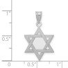 14k White Gold Solid-Back Star of David | Jewelry | Judaica