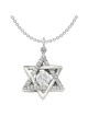 Pendentif étoile de David vibrante en argent sterling CZ | Bijoux | Judaïca